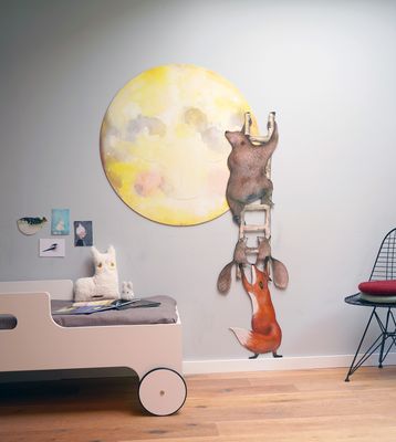 Wallsticker Animal ladder