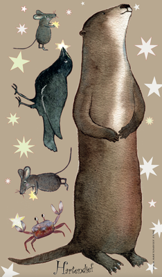 Otter und Freunde Wandtattoo
