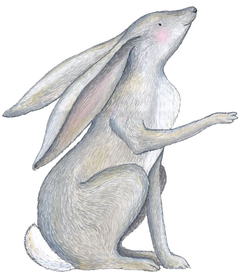 Wallsticker Happy Hare