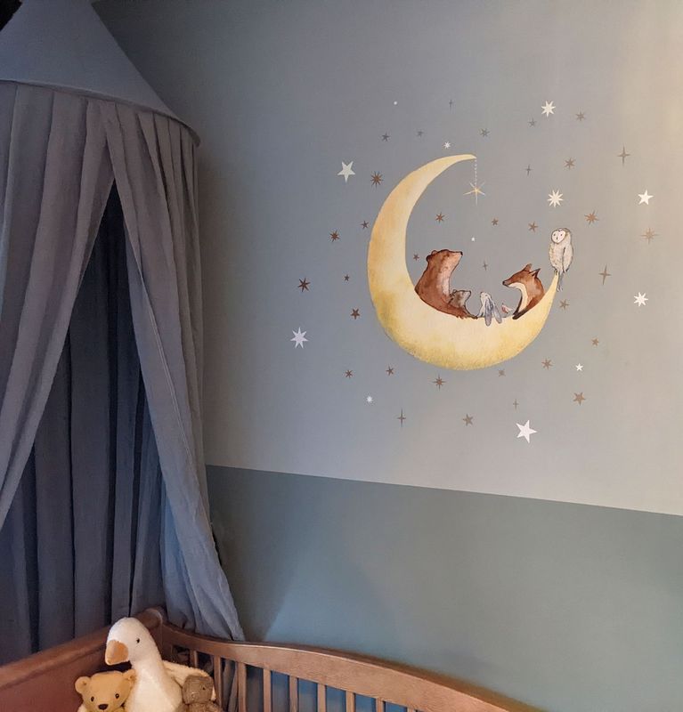 Sailing the Moon Wallsticker