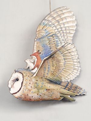 Owl wall hanger
