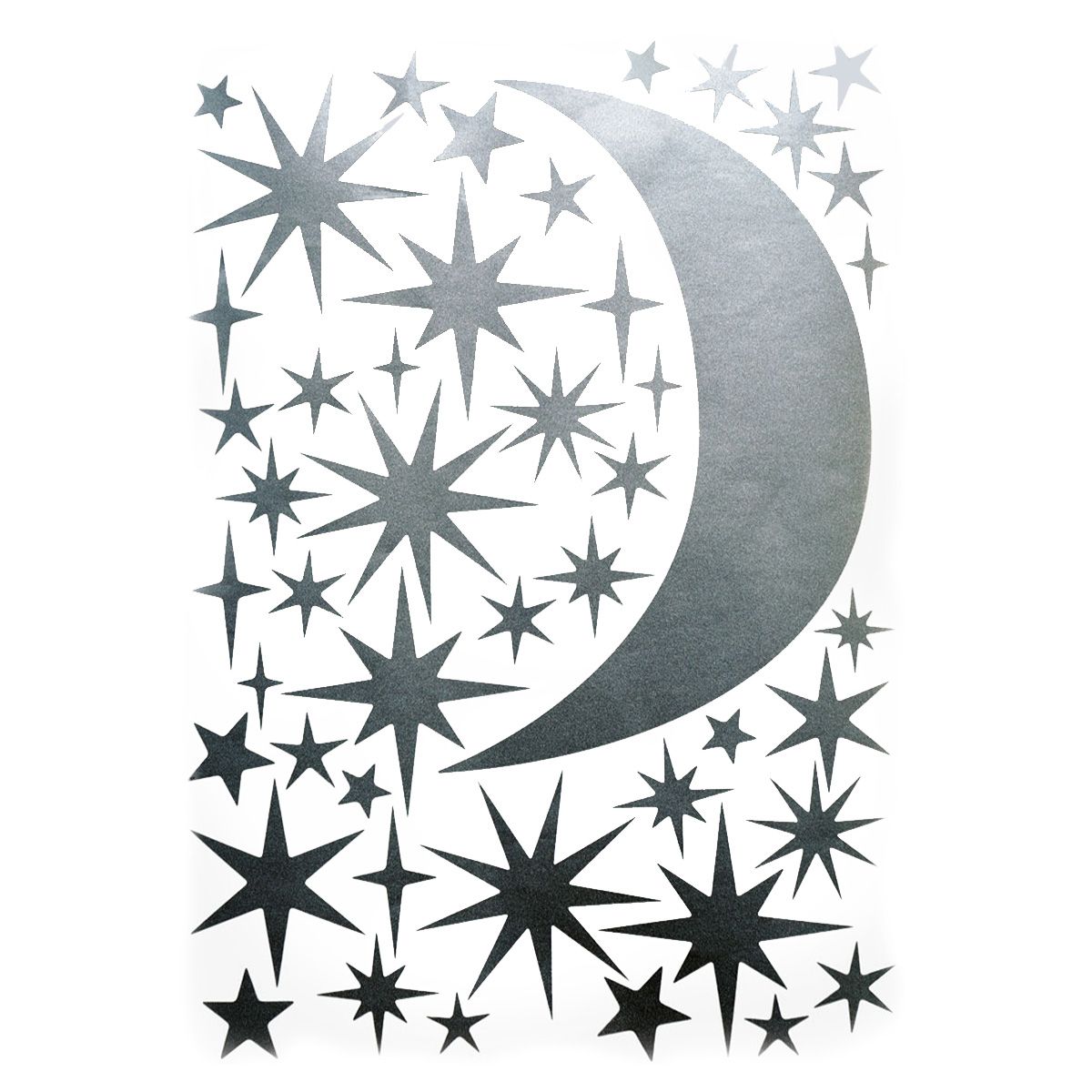 Stars and Moon silver