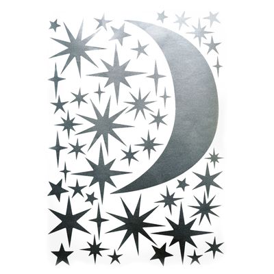 Stars and Moon silver