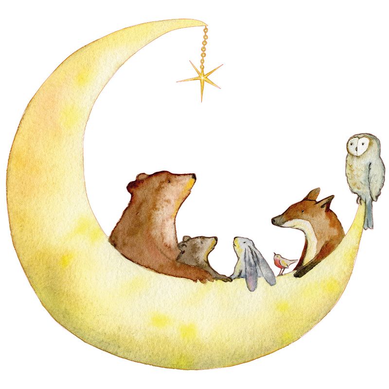 Sailing the Moon Wallsticker