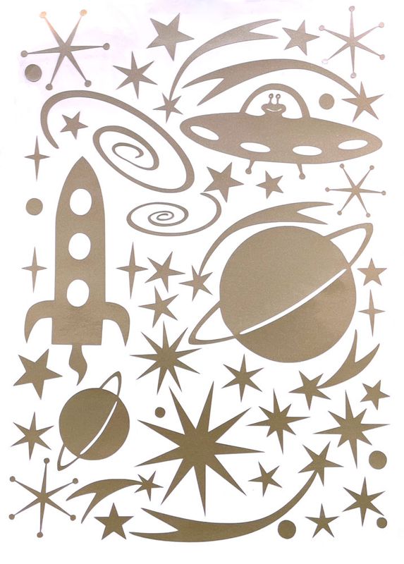 Planet and Stars space stickers Planet and Stars space stickers
