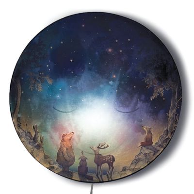 Hartendief Ga Slapen, Maan wandlamp is een prachtige aanvulling in de baby of kinderkamer.