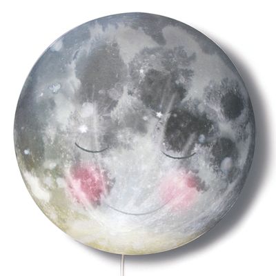 Ga Slapen Maan wandlamp Hartendief voor kinderkamer en babykamer met magisch aan/uit effect