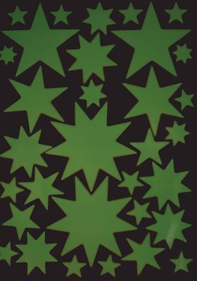 Sternensticker Glow in the Dark Wandtattoo