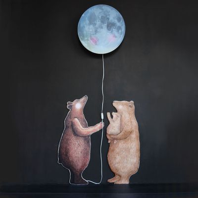 Grote Beer Muursticker