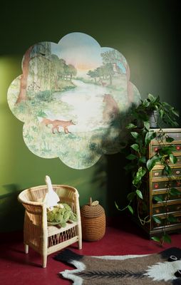 Bij het Meer behang bloem S