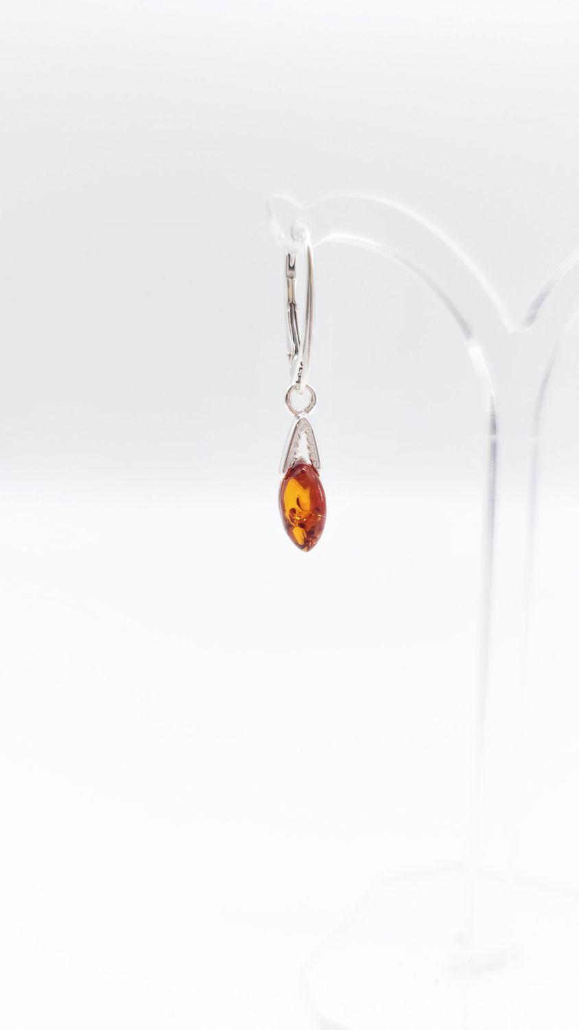 Klassische Bernsteinohrringe – Silberschmuck für die Liebste