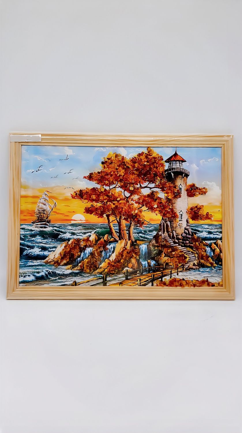 Sonnenuntergang am Leuchtturm – Maritime Eleganz