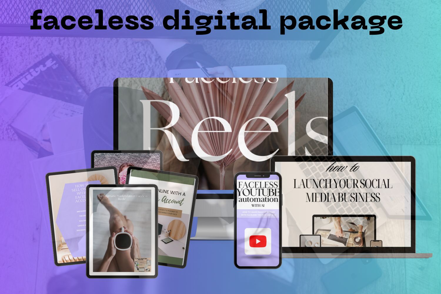 Faceless digital package