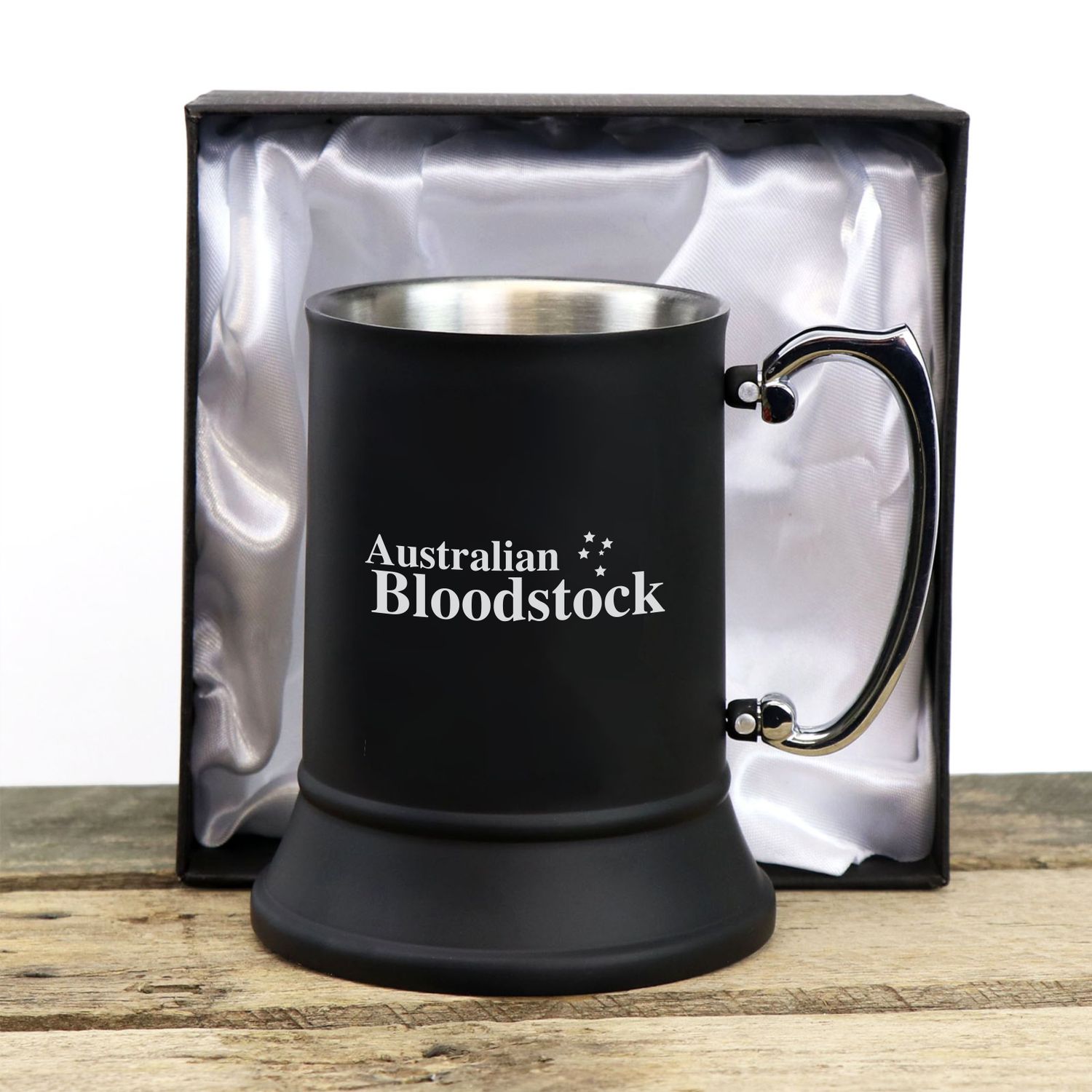 Gift Boxed Beer Mug Tankard Black