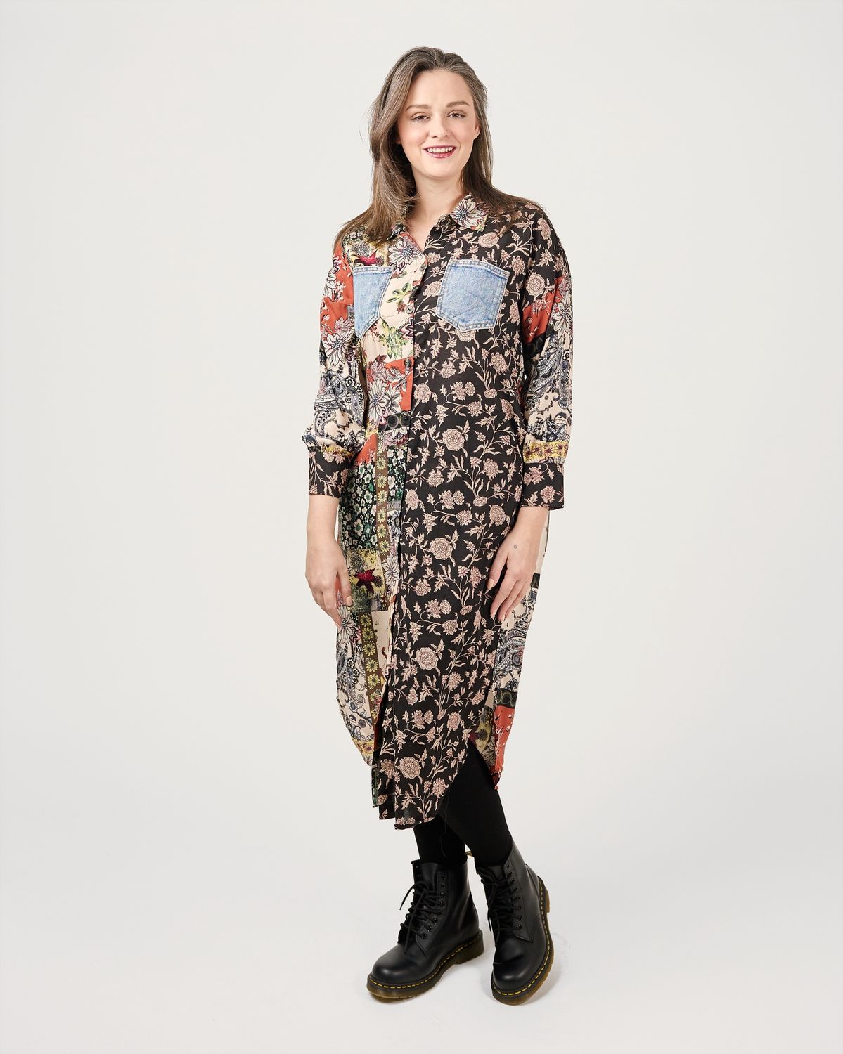 5410 Davina Rust Mix Dress, Size: Small