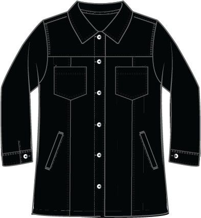 H11110 Boyfriend Jacket, Colour: Black, Size: XSmall