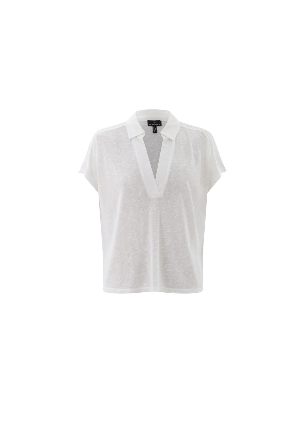 7852 V Neck Top, Size: XSmall, Colour: White