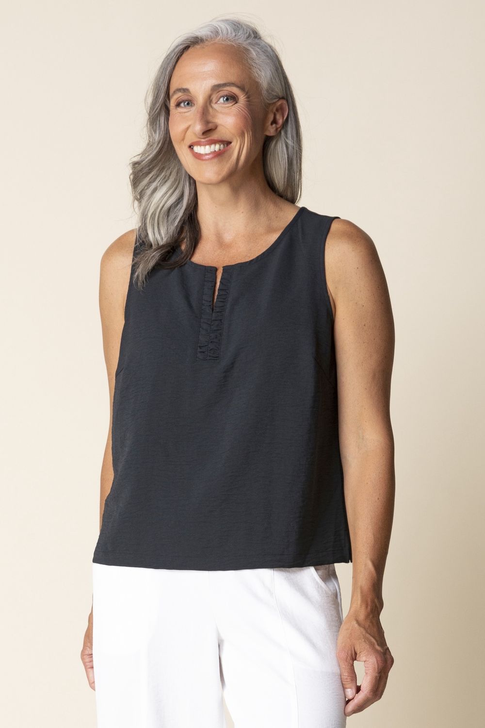 H30651 Tank, Colour: Black, Size: XSmall
