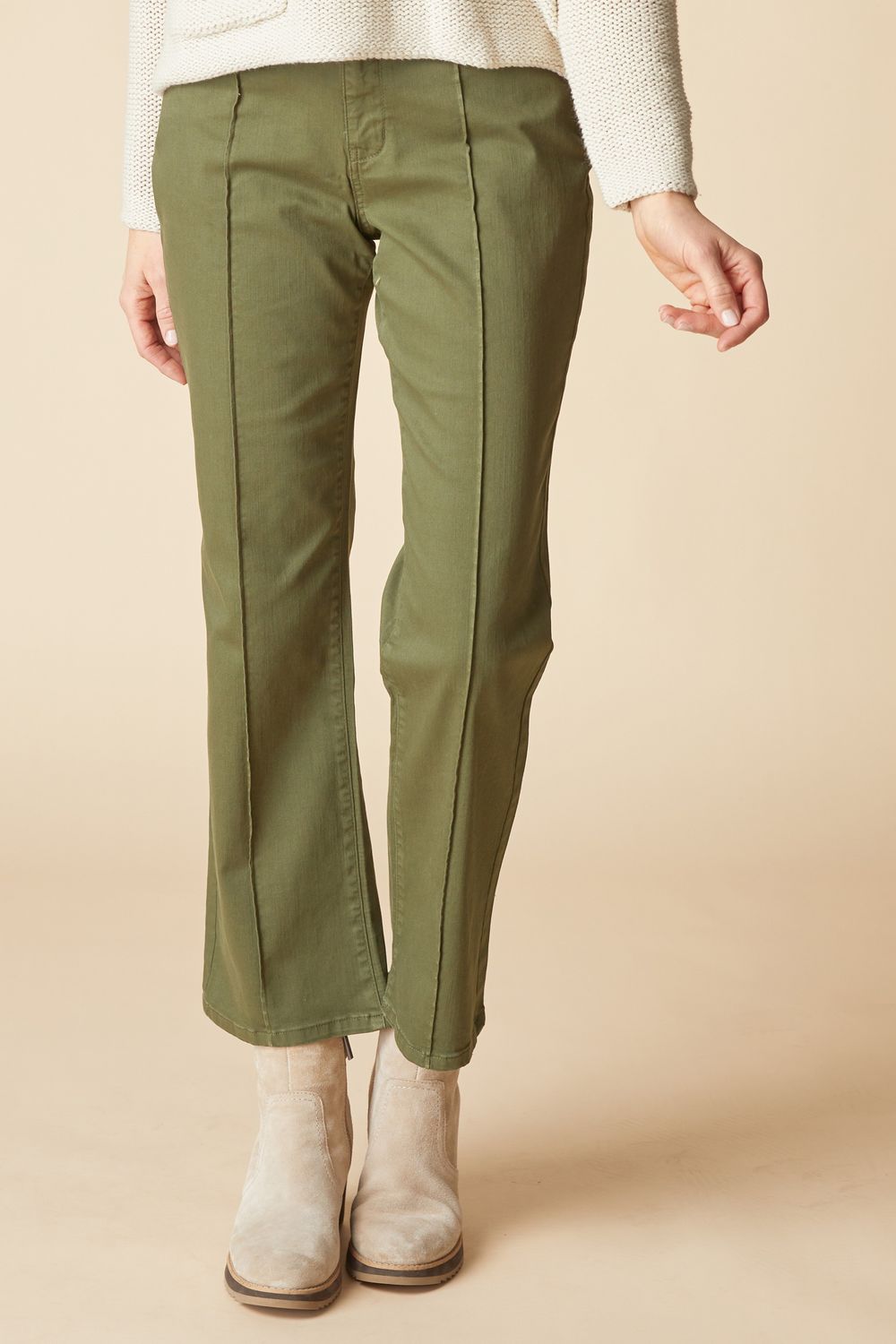 H11466 Seamed Flare, Colour: Fern, Size: 6