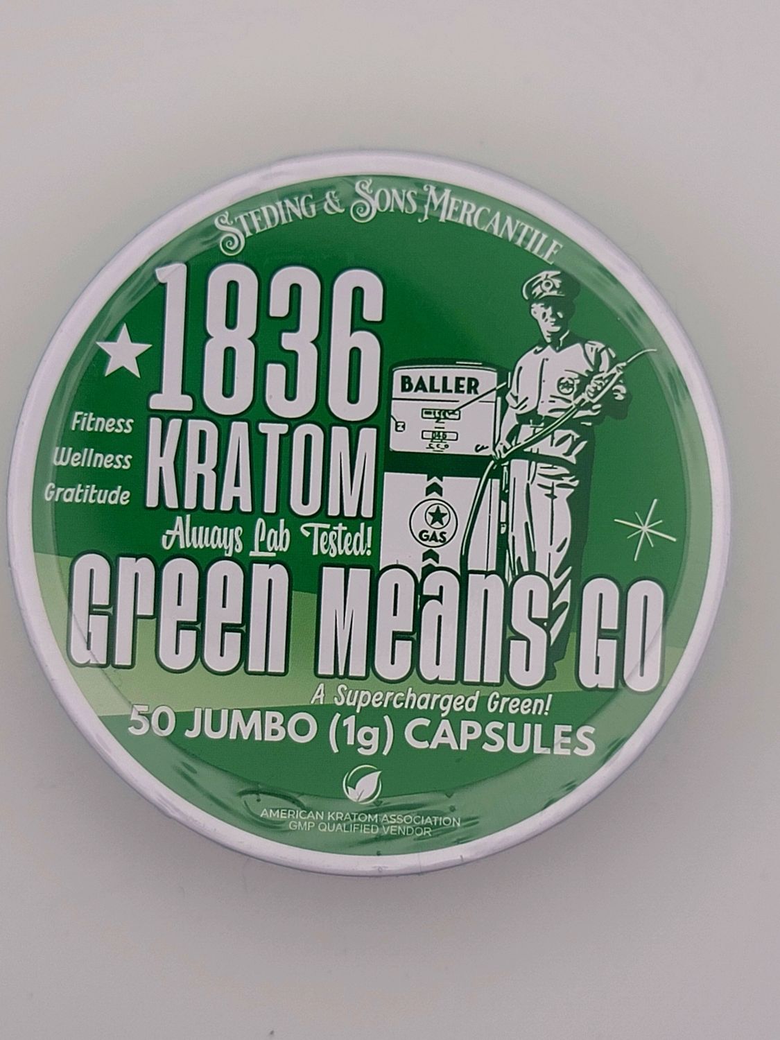 1836 Jumbo Caps 50ct, Effect: Green means go