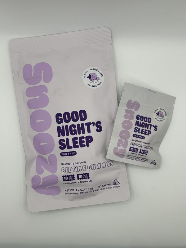 Snoozy THC Free Gummies - Good Night&#39;s Sleep