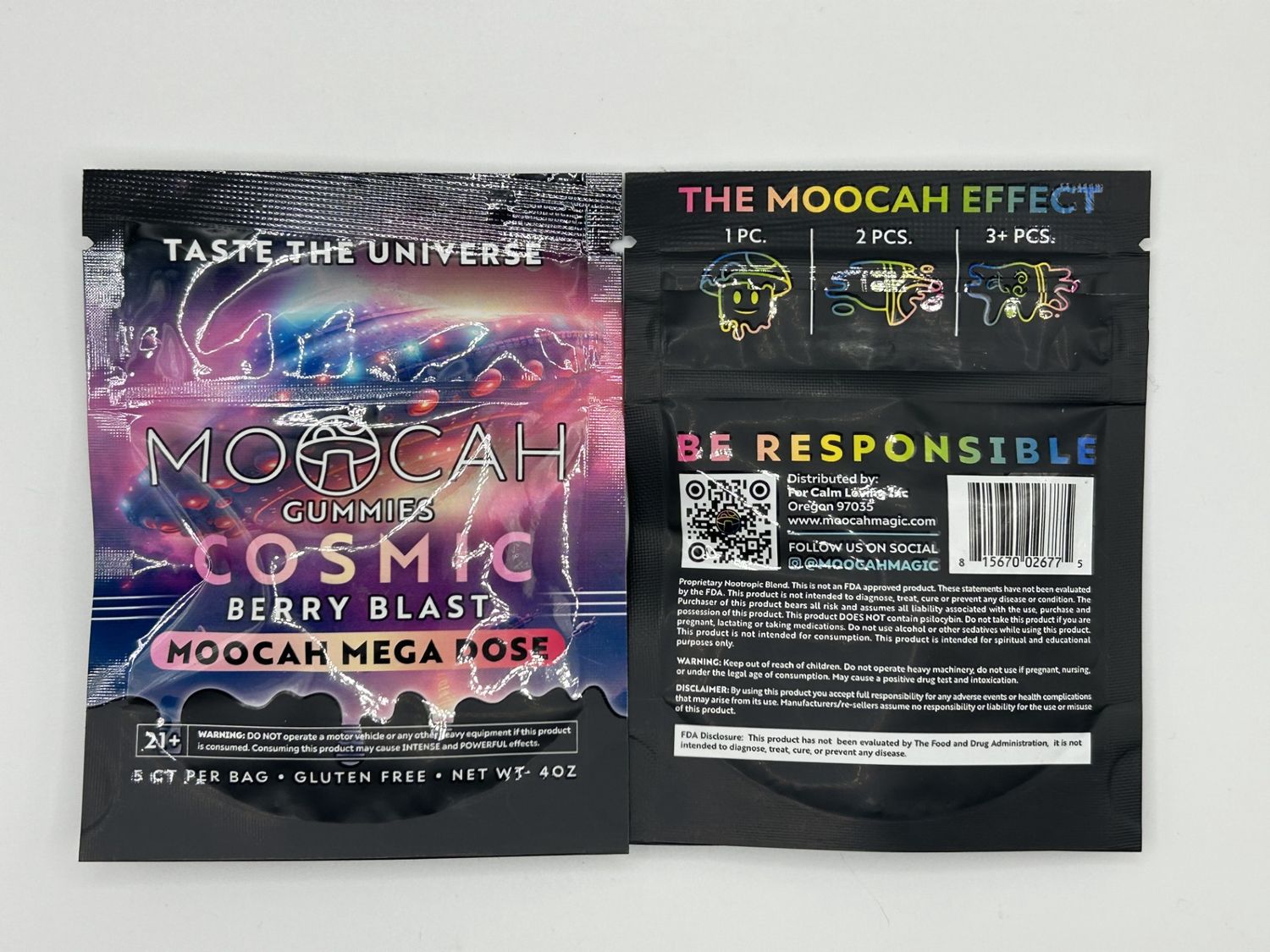 Moocah Mega Dose Gummies, Flavor: Berry Blast