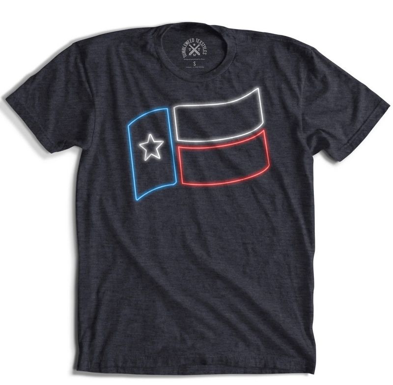 Neon Texas Flag