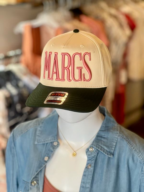 MARGS puff emb hat grn/nat