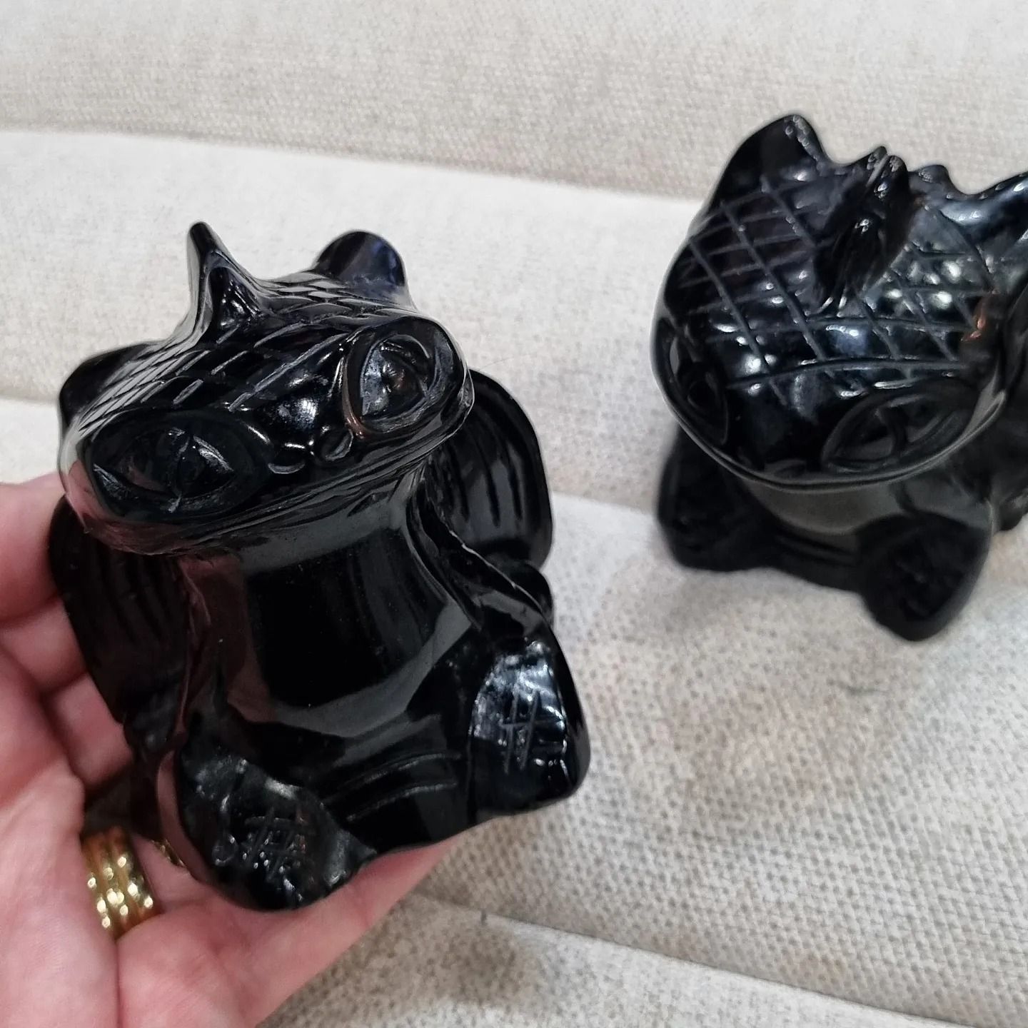 Black Obsidian Crystal Toothless