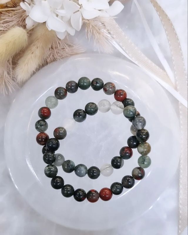 African BloodStone Bracelet | 8mm