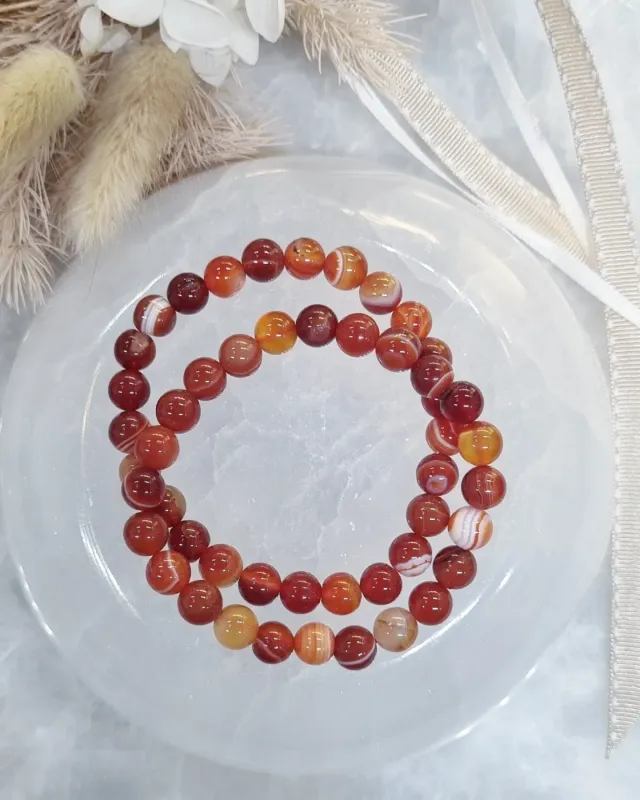 Carnelian Bracelet | 8mm