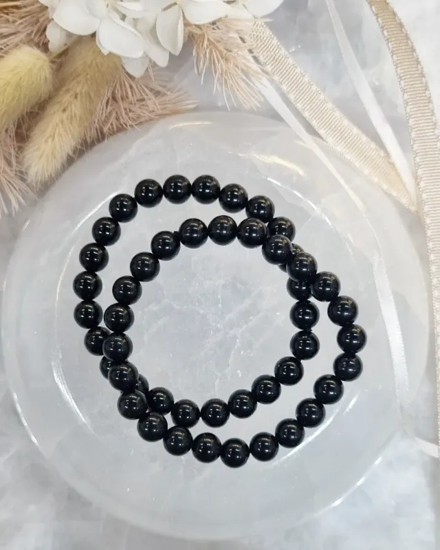 Black Obsidian Bracelet | 8mm