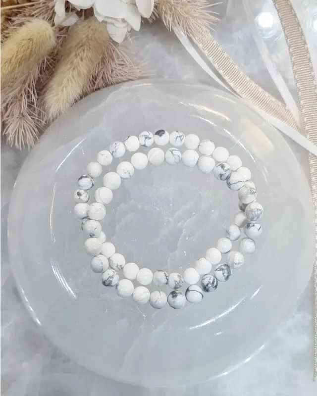 Howlite Bracelet | 6mm