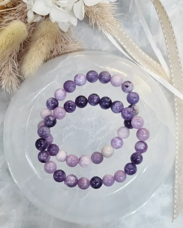 Lepidolite Bracelet | 8mm