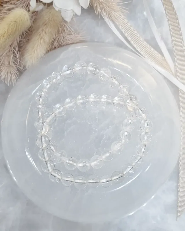 Clear Quartz Bracelet | 8mm