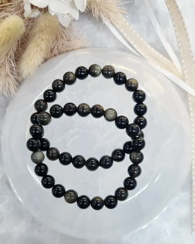 Golden Obsidian Bracelet | 8mm