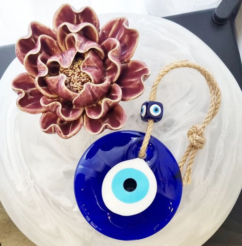 Evil Eye  Wall Hanging with Eye Bead LARGE
