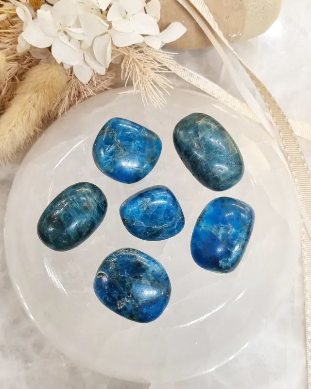 Blue Apatite Tumble