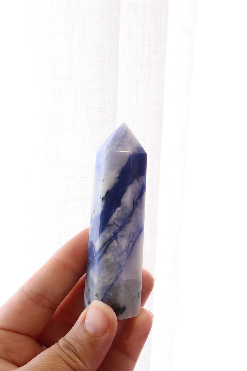 Blue Afghanite Points