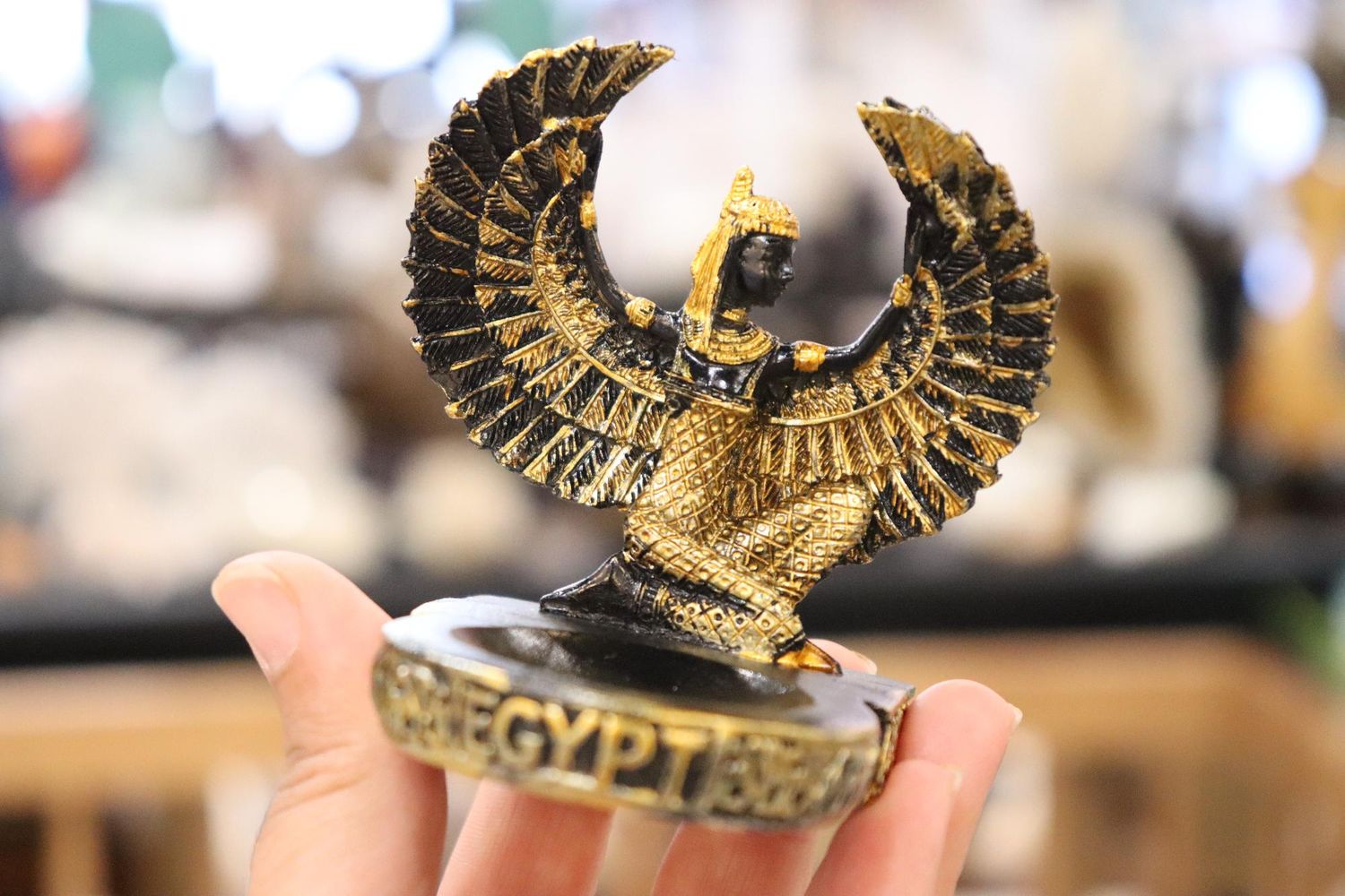 Egyptian Goddess Isis Sphere Holder