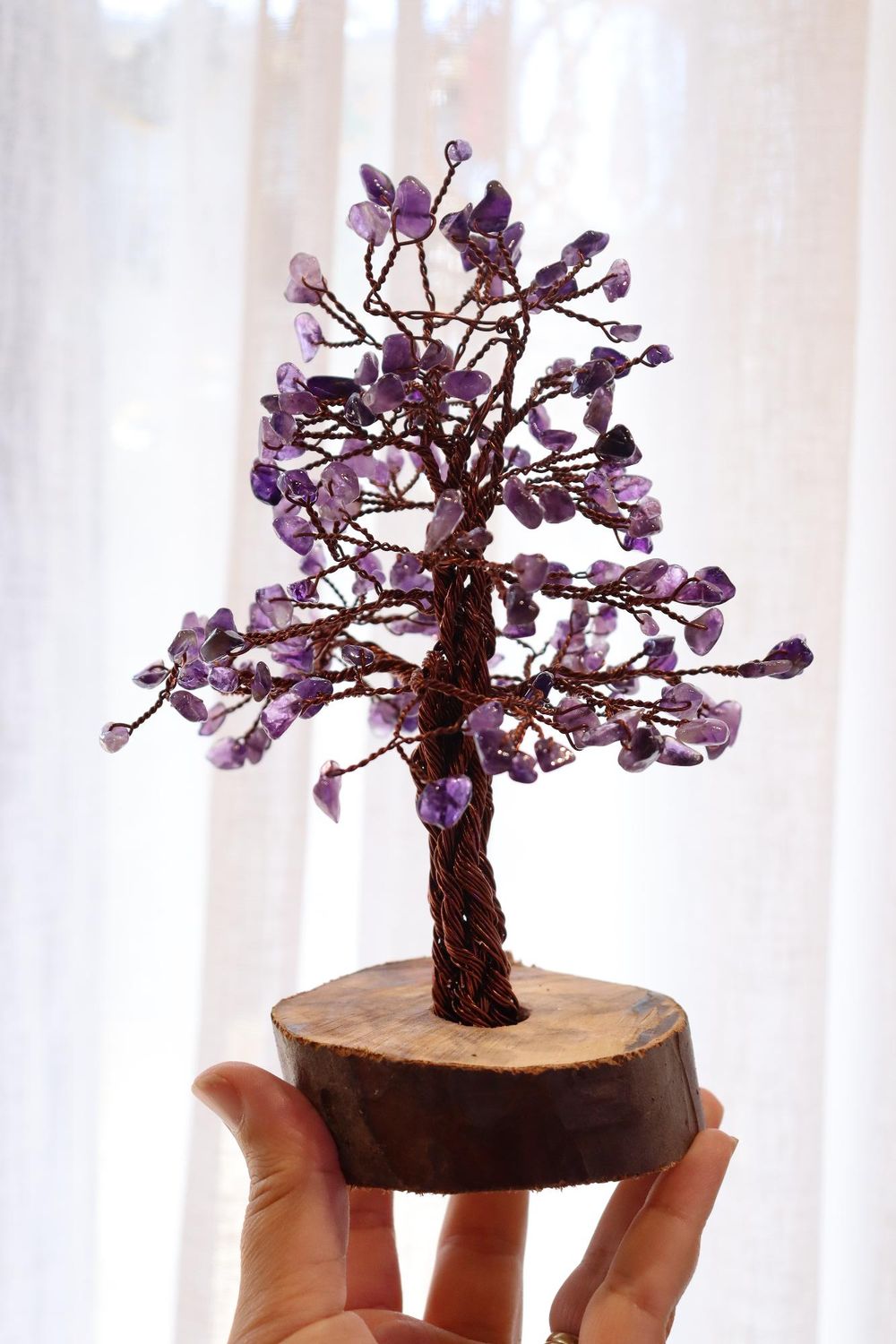 Amethyst Wired Chip Tree