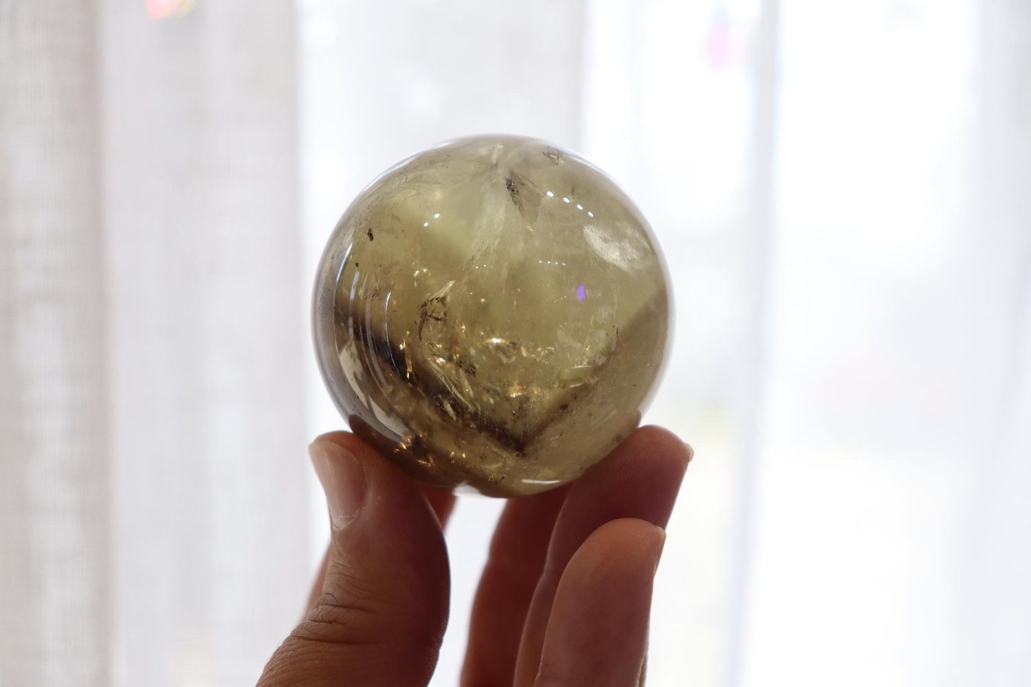 Citrine Sphere Plus Stand