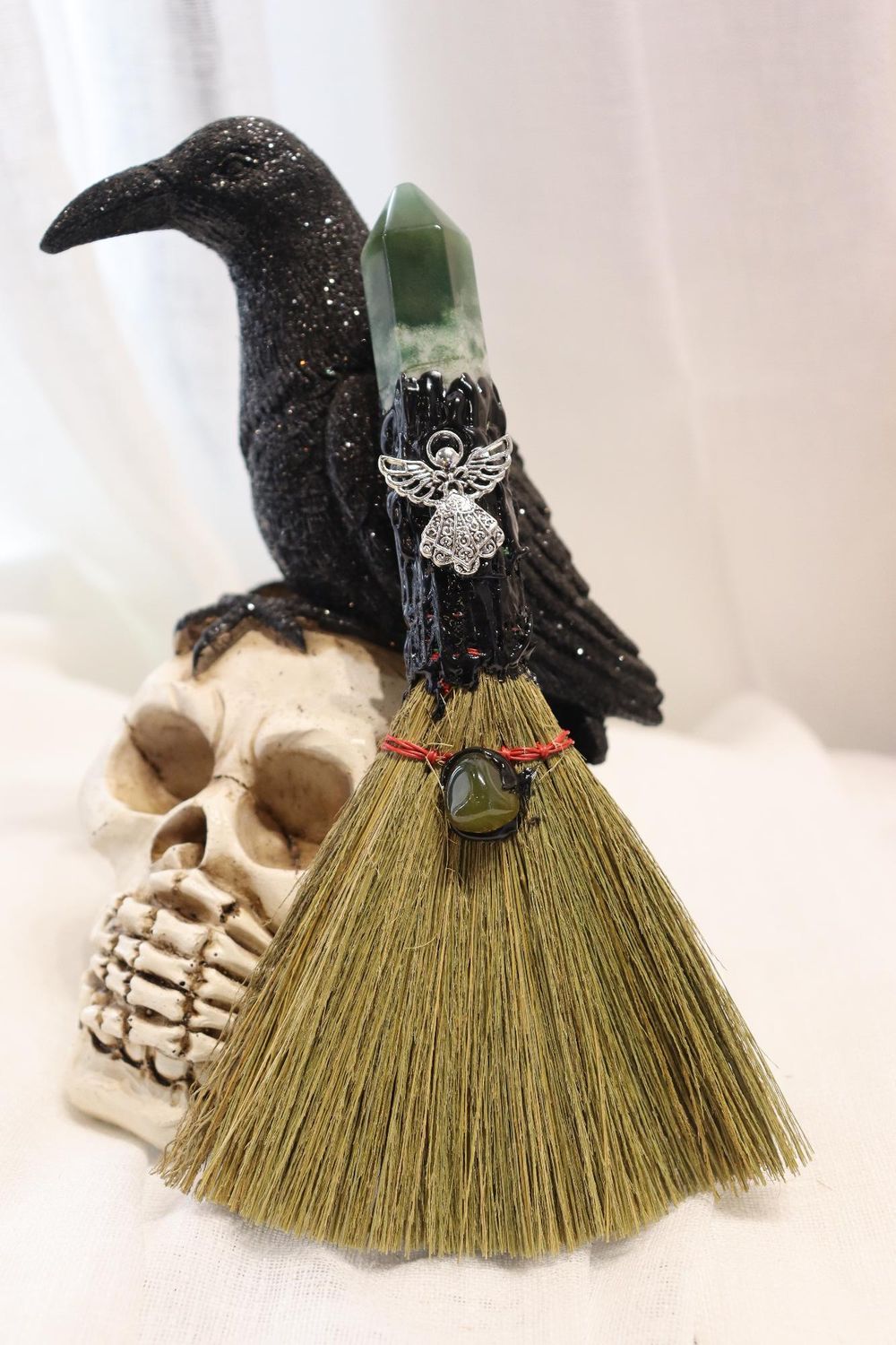 Moss Agate Broom