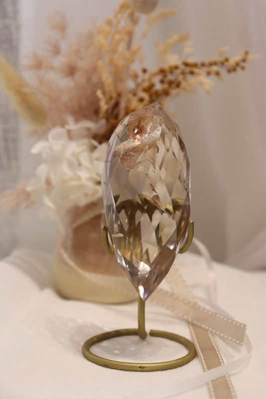 Smokey Quartz Faceted DT + Stand