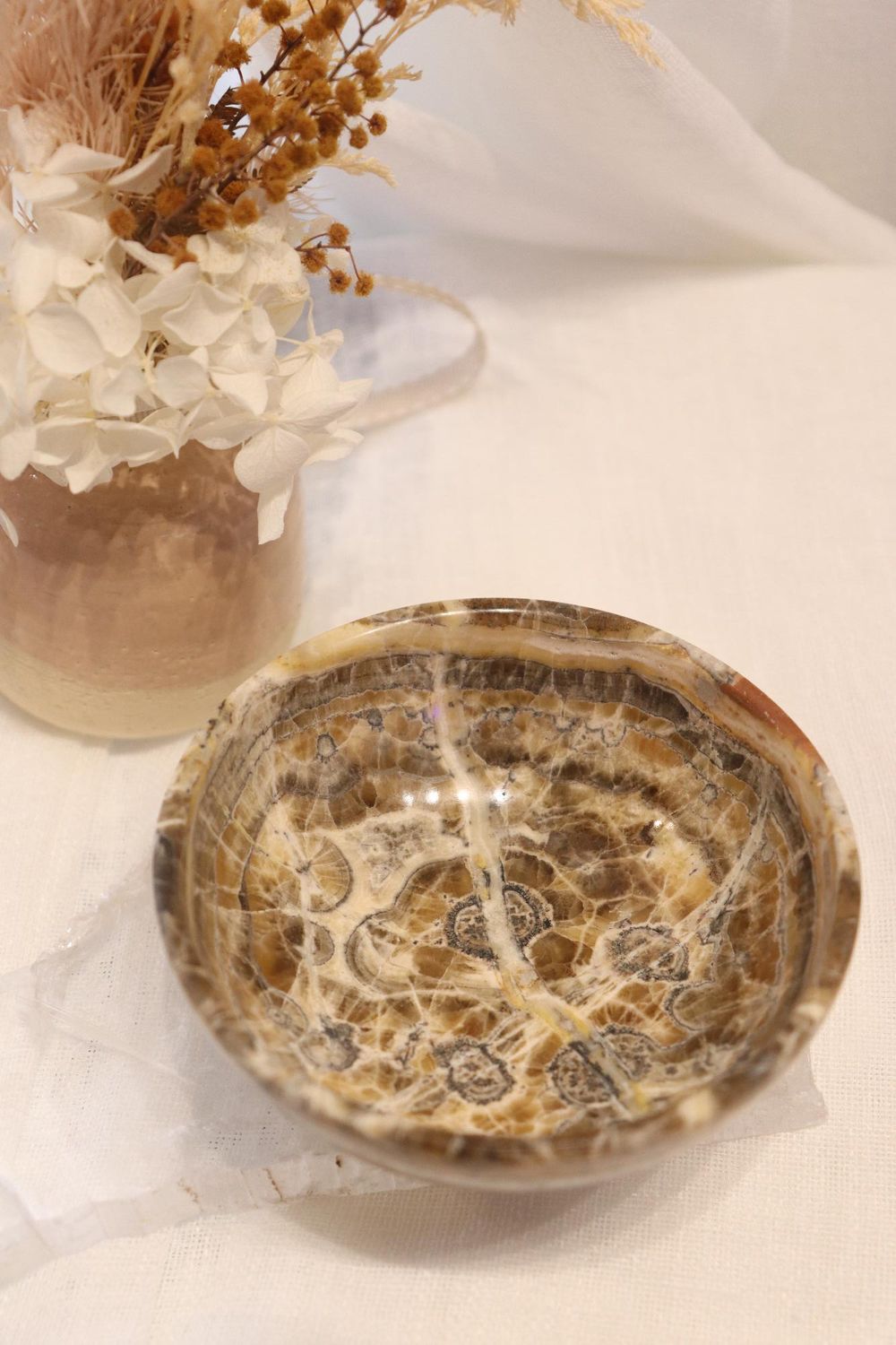 Bumble Bee Calcite Bowl | 174g