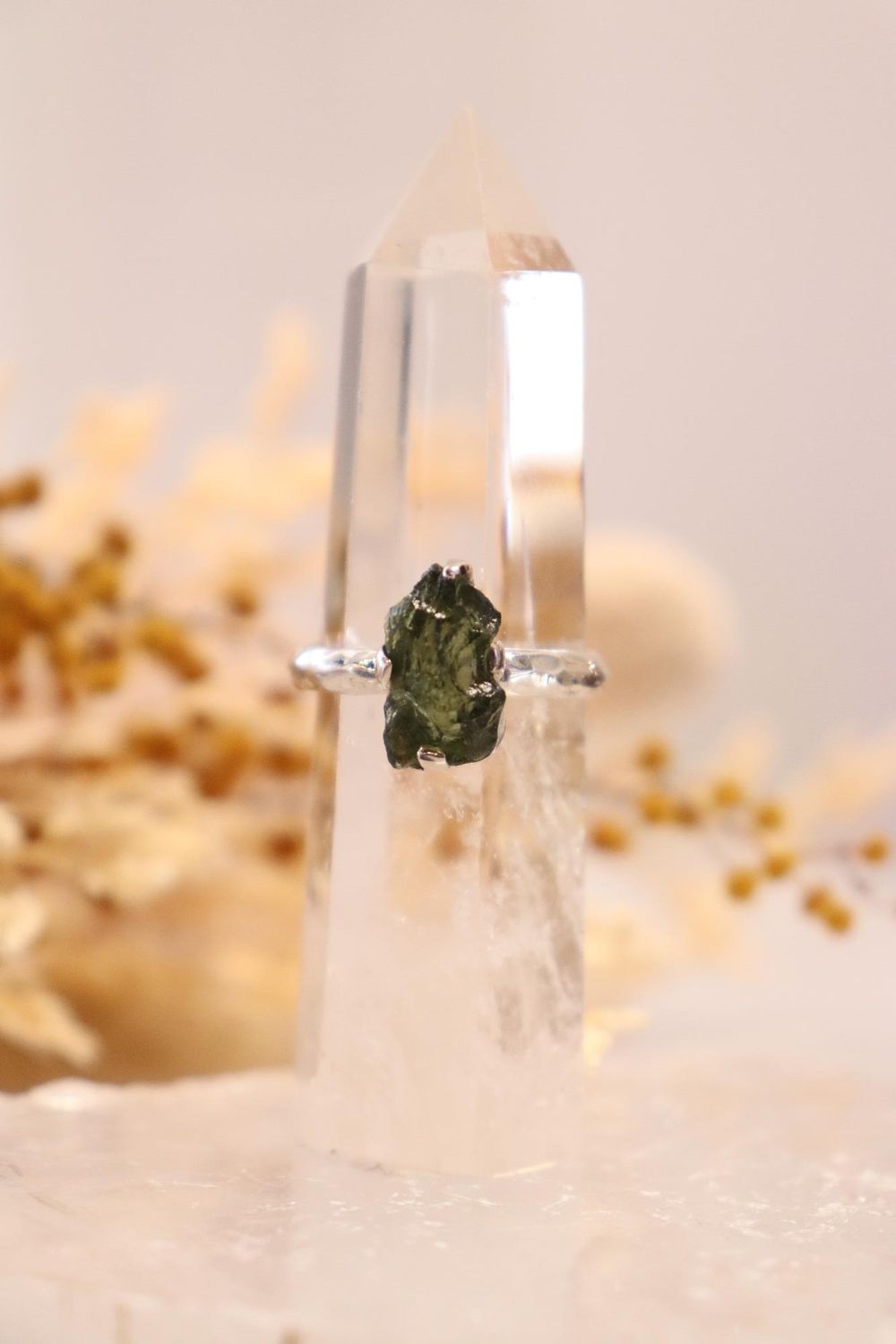 Moldavite Ring | 2.8cts