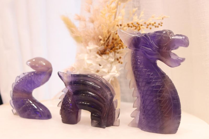 Fluorite Dragon | 3 Piece Set