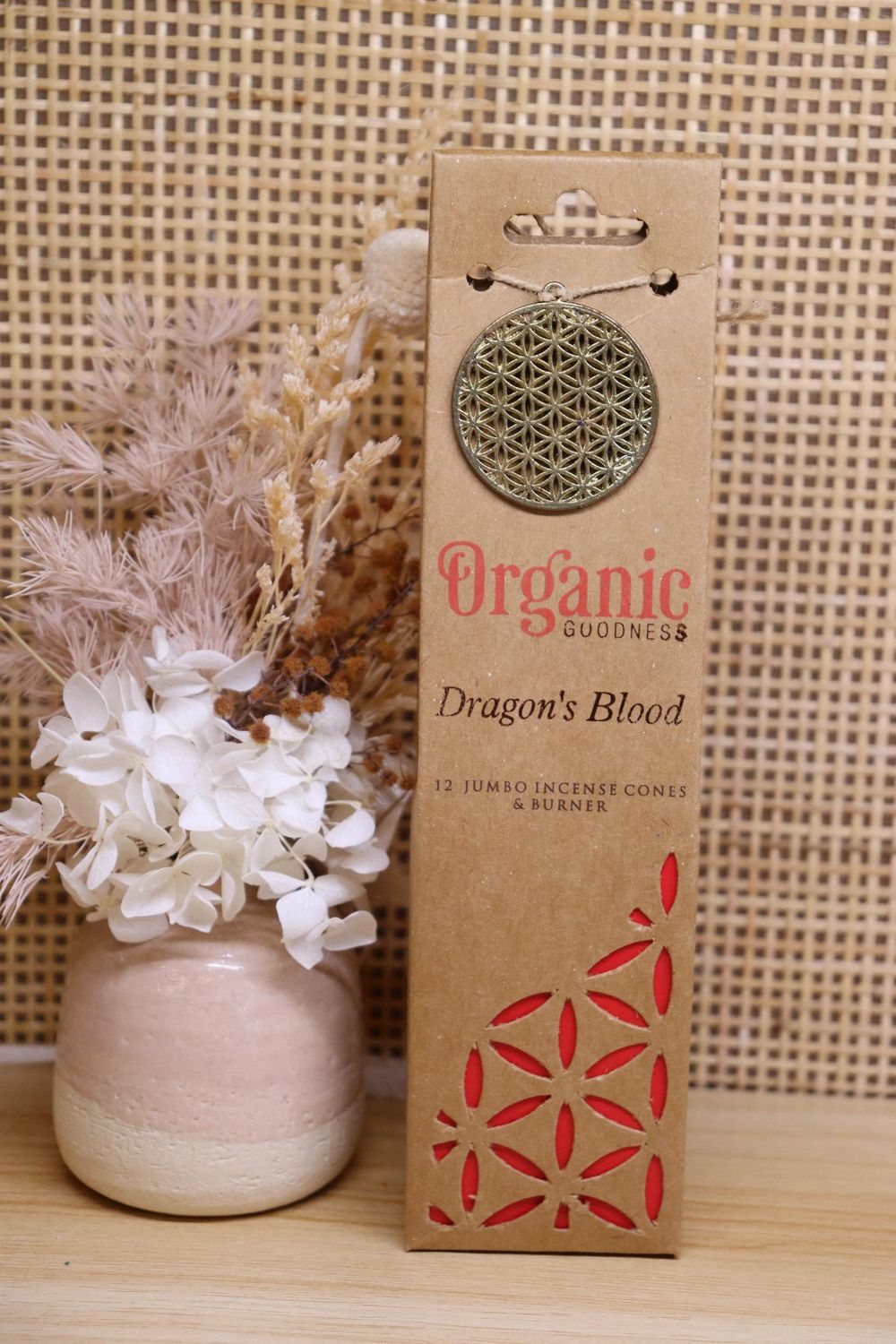 Organic Goodness Jumbo Incense Cones & Mini Burner | DRAGON'S BLOOD