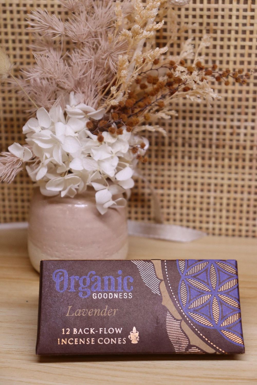 Organic Goodness Back-Flow Incense Cones | LAVENDER