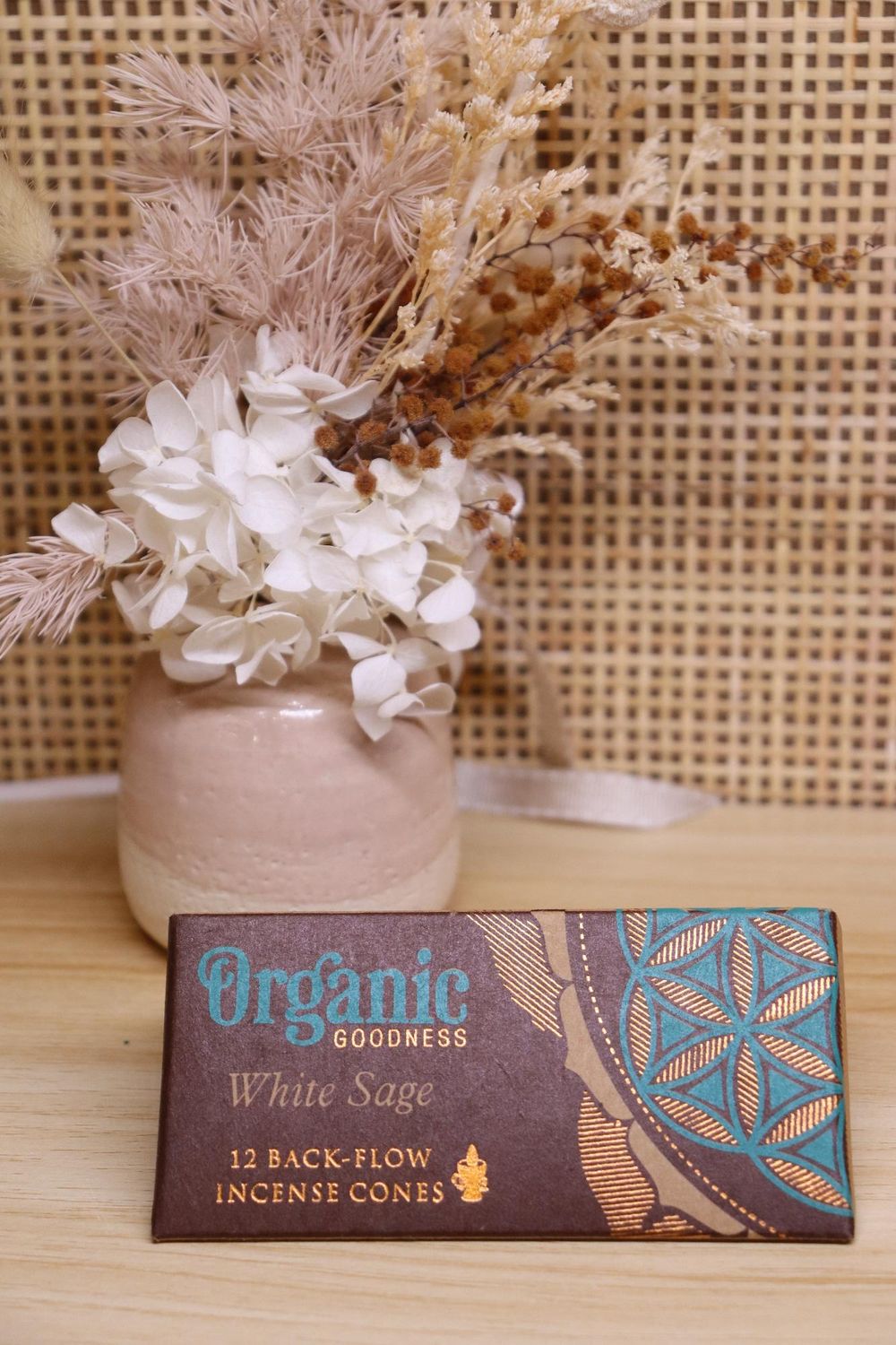Organic Goodness Back-Flow Incense Cones | WHITE SAGE